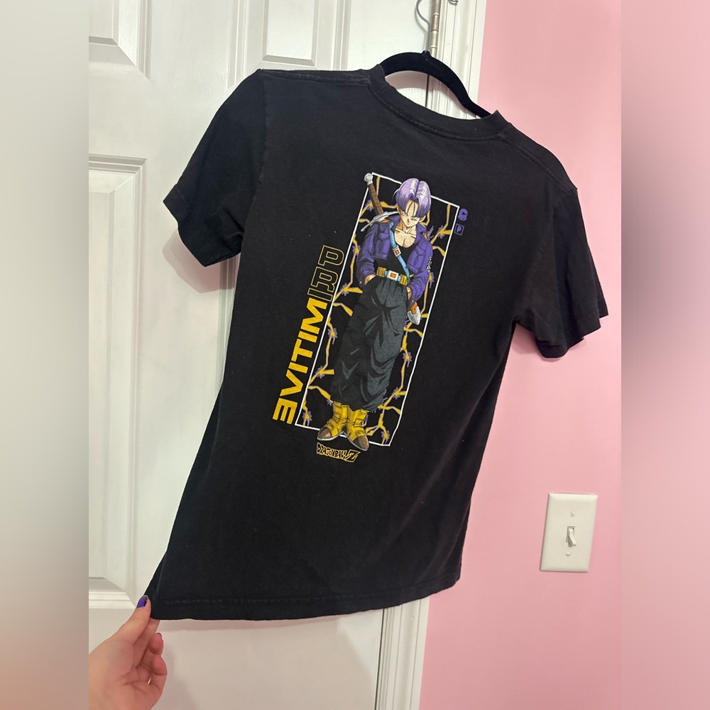 Dragon ball z primitive teenage trunks shirt
